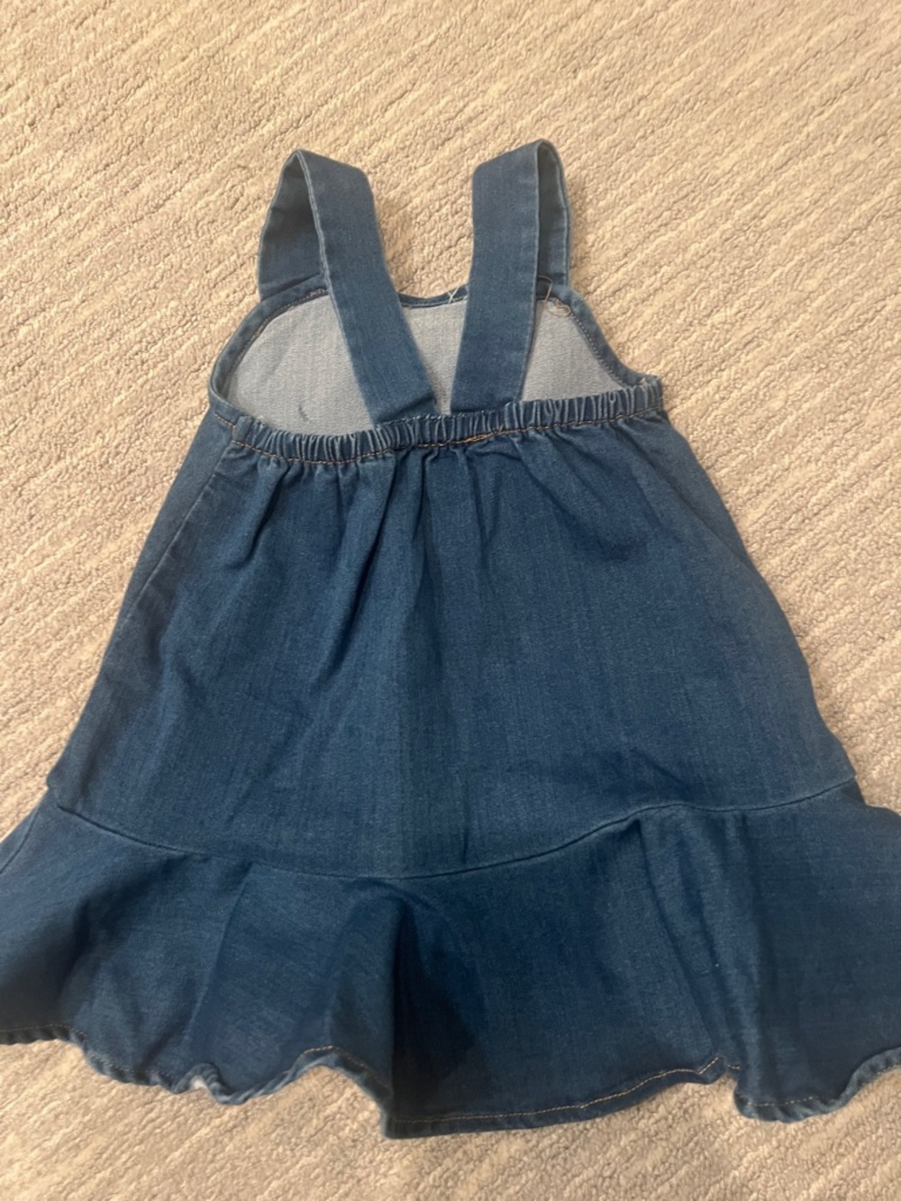 Habitual Girls Denim Bow Dress 24M | NWOT | Little Girl's Bow Flounce Dress Blue - Picture 5 of 5